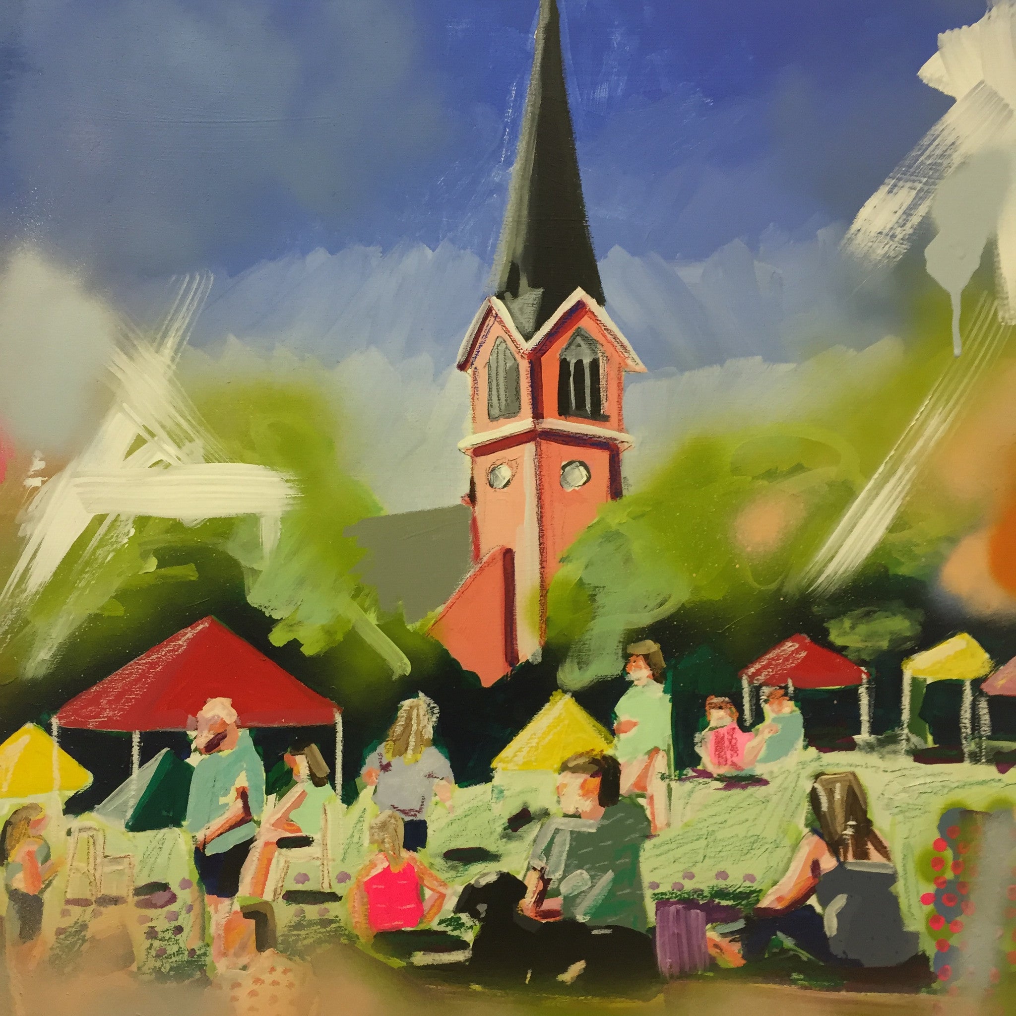 A Day at the Market 24x24