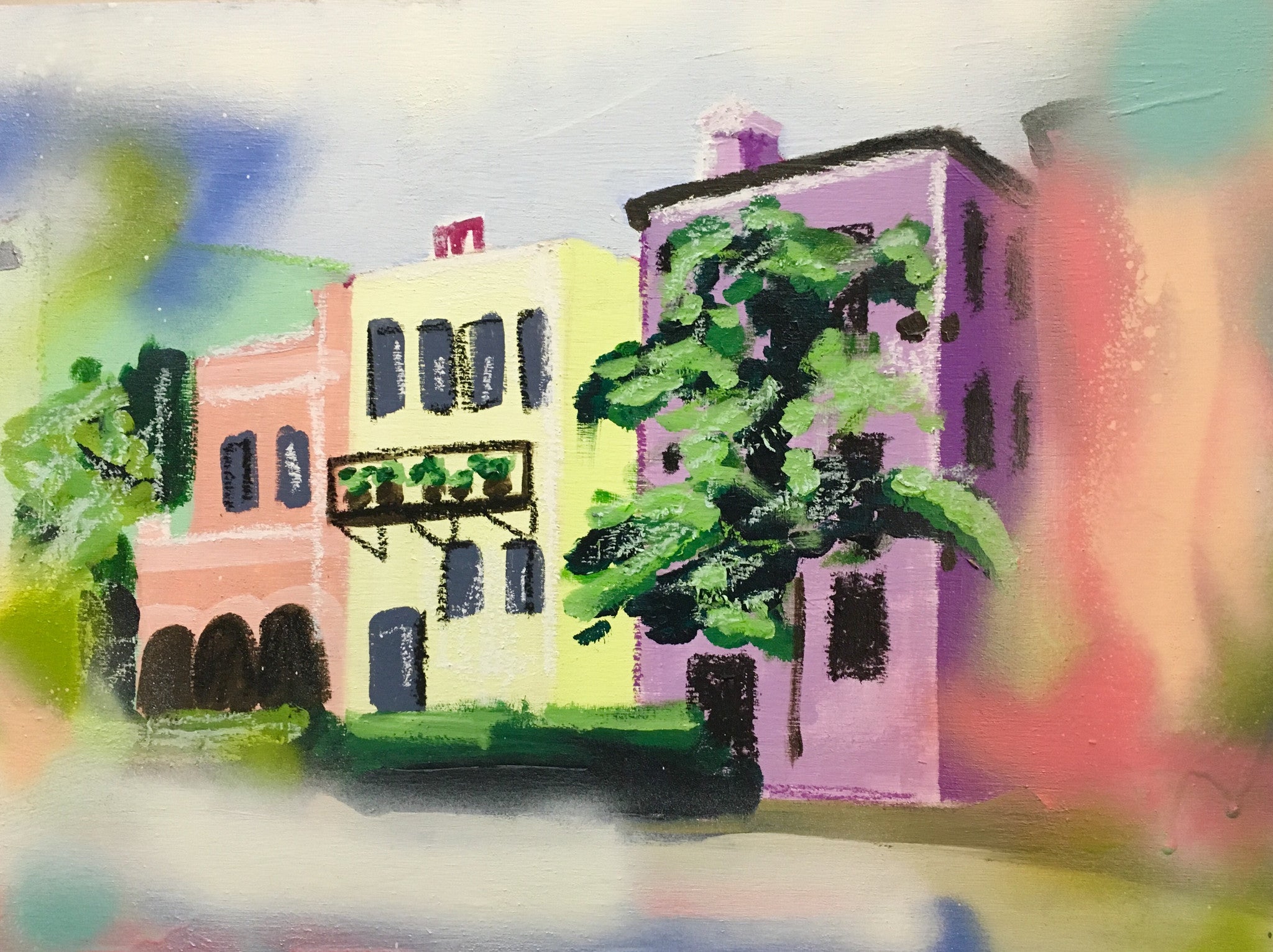 Stroll Down the Row 12x16