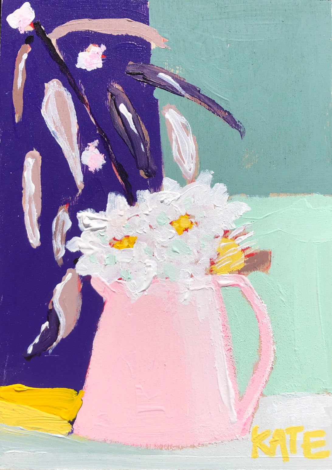 Violet & Pale Pink 5x7