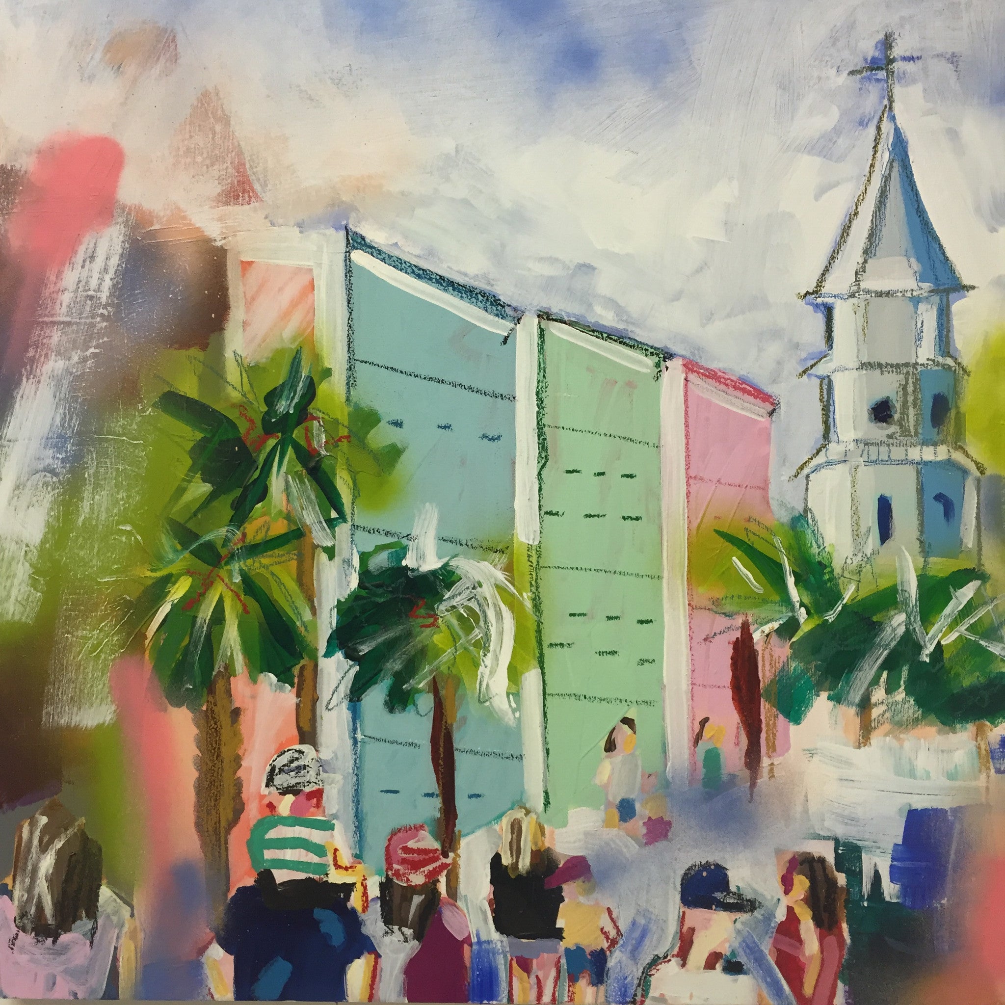 Broad Street With Maddy 24x24