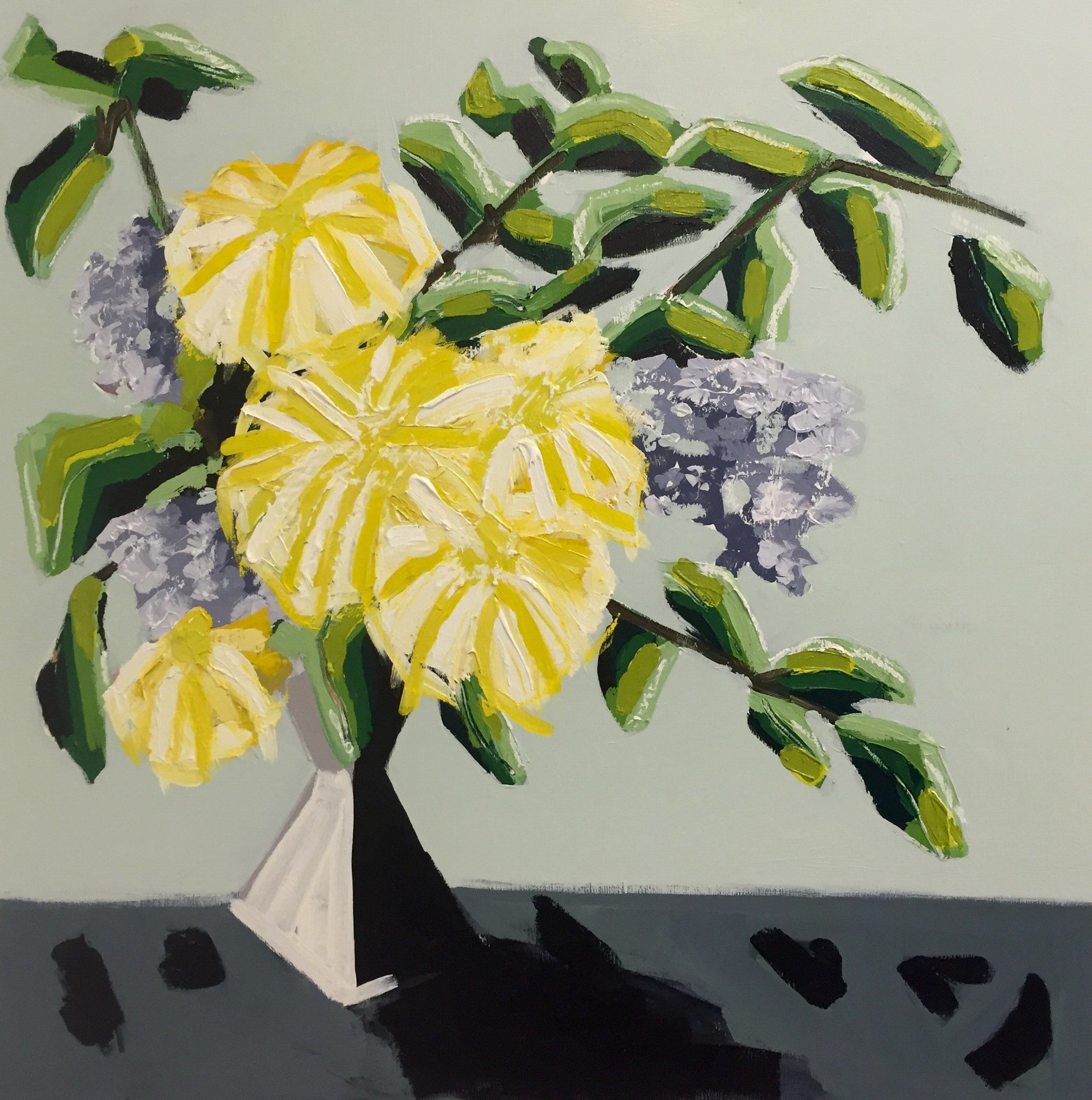 Another Chartreuse Day 24x24 SOLD