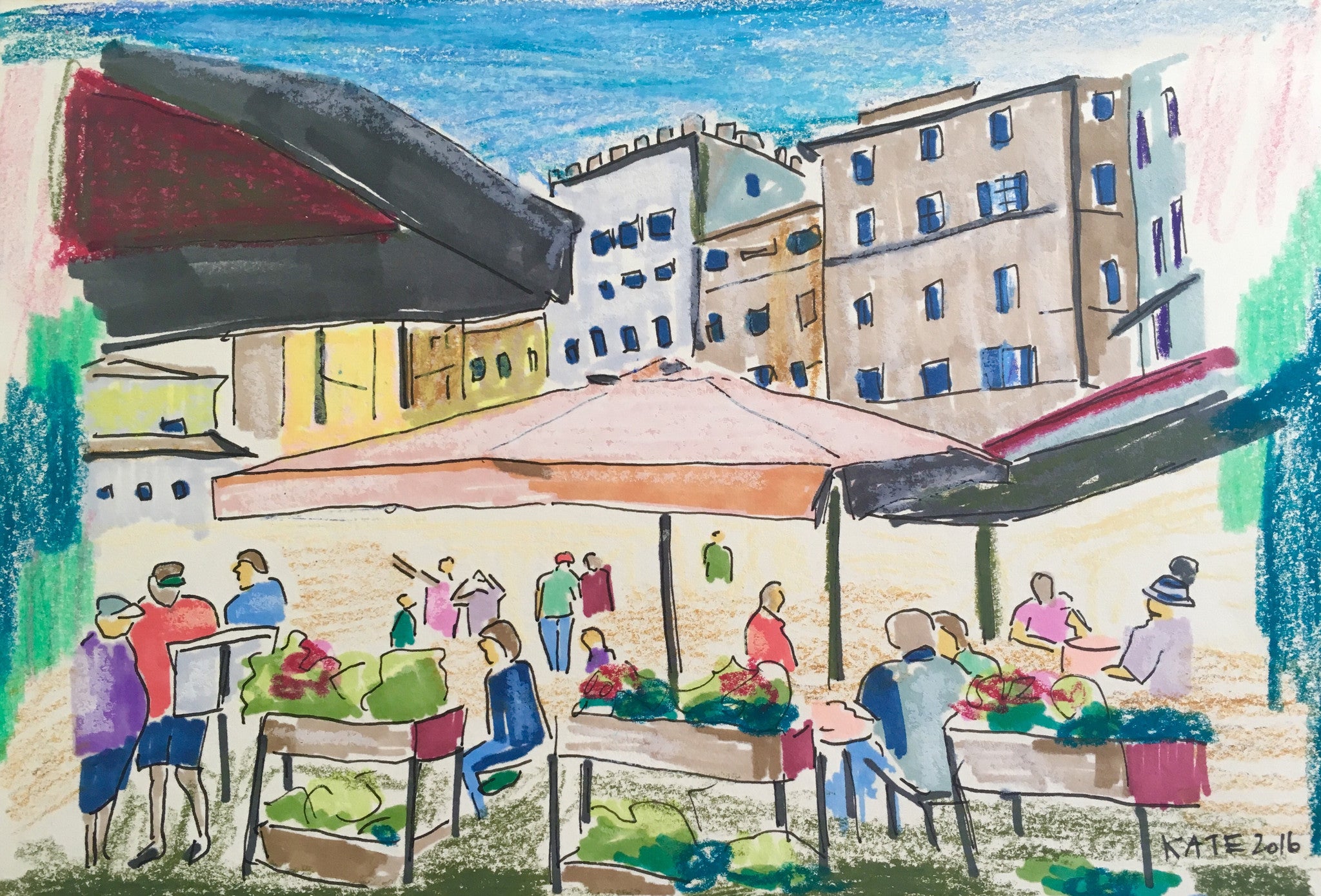 I'll Be Siena You 6x8 SOLD