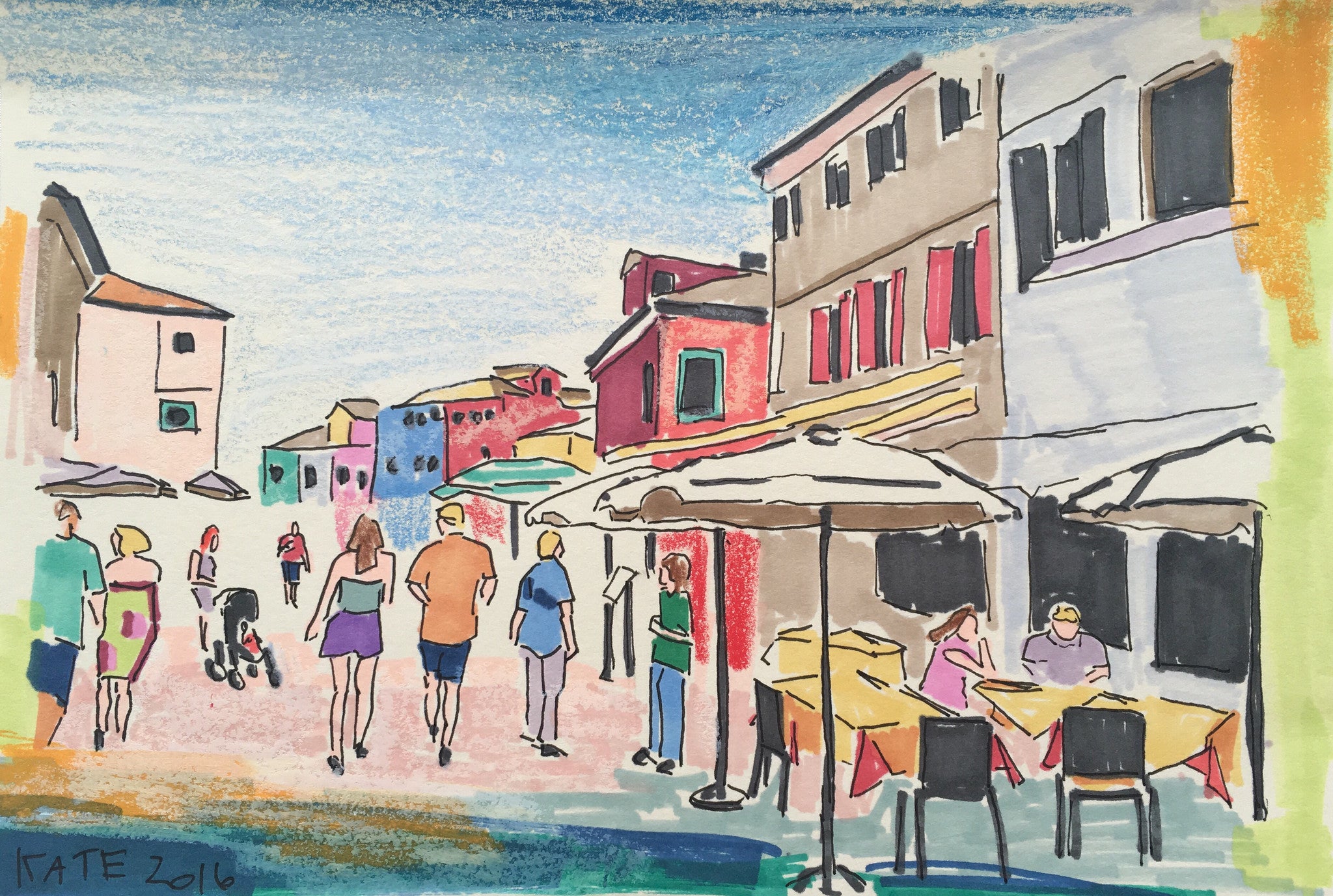 Dry Land in Venice 6x8 SOLD