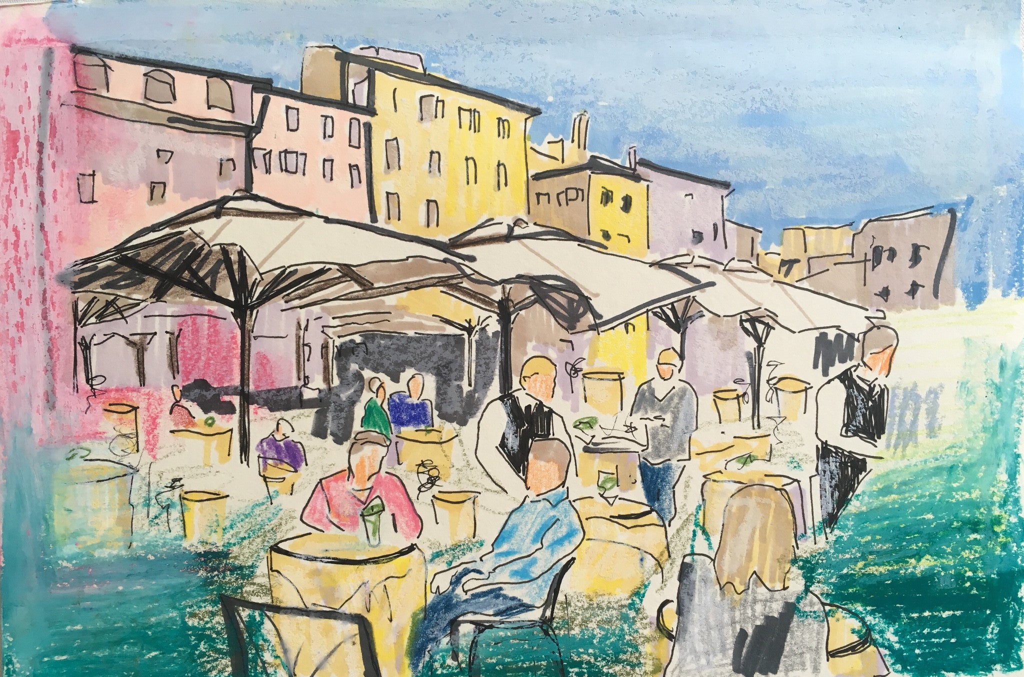 Feelin' it in Florence 6x8 SOLD