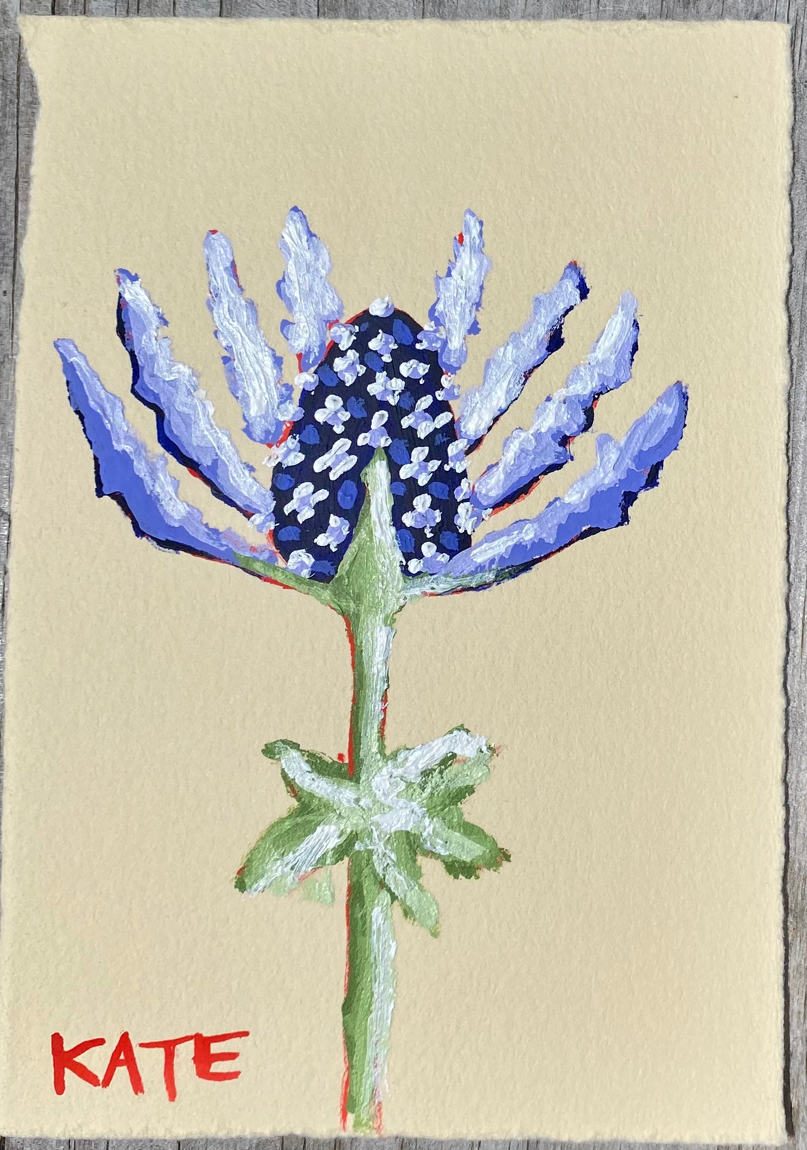 Blue Thistle 6x4