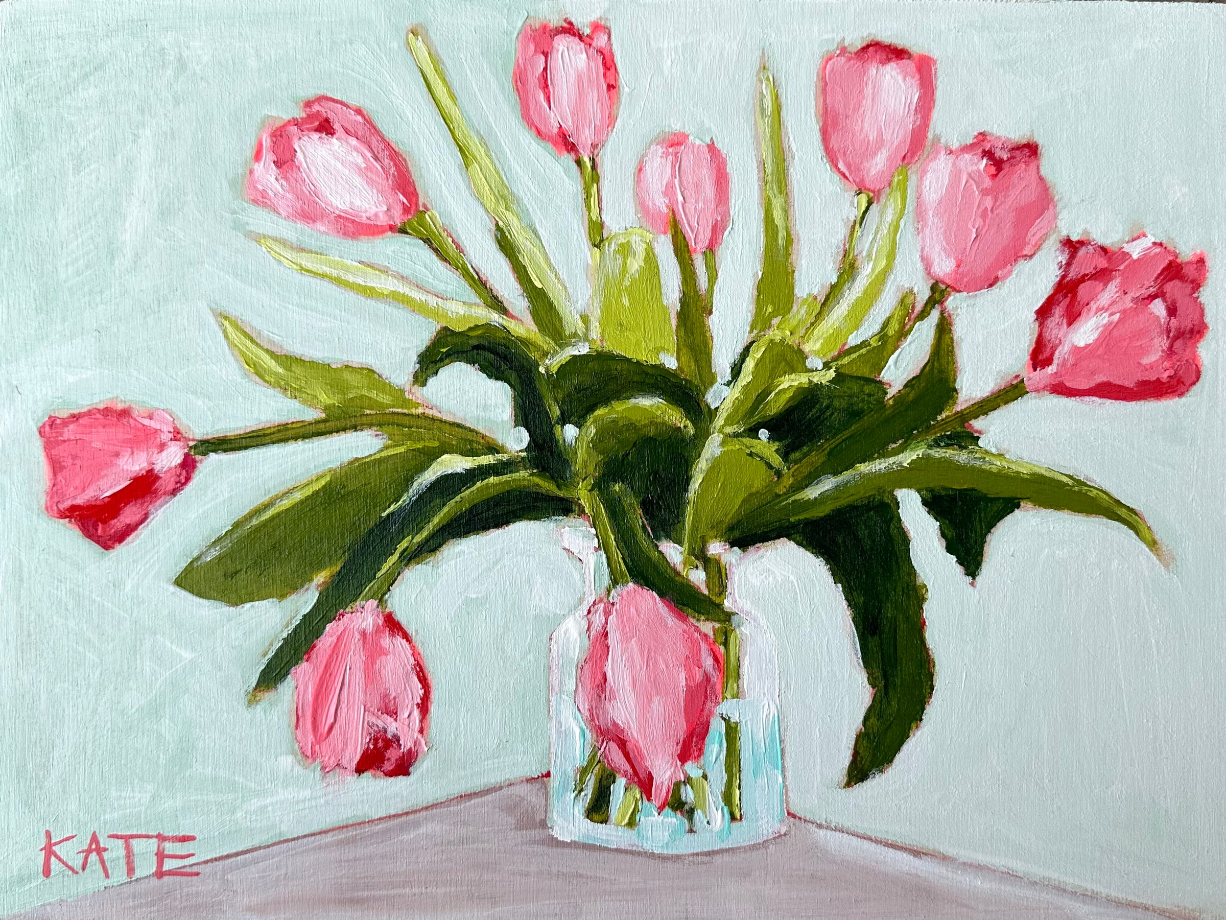 Red Tulips 9x12