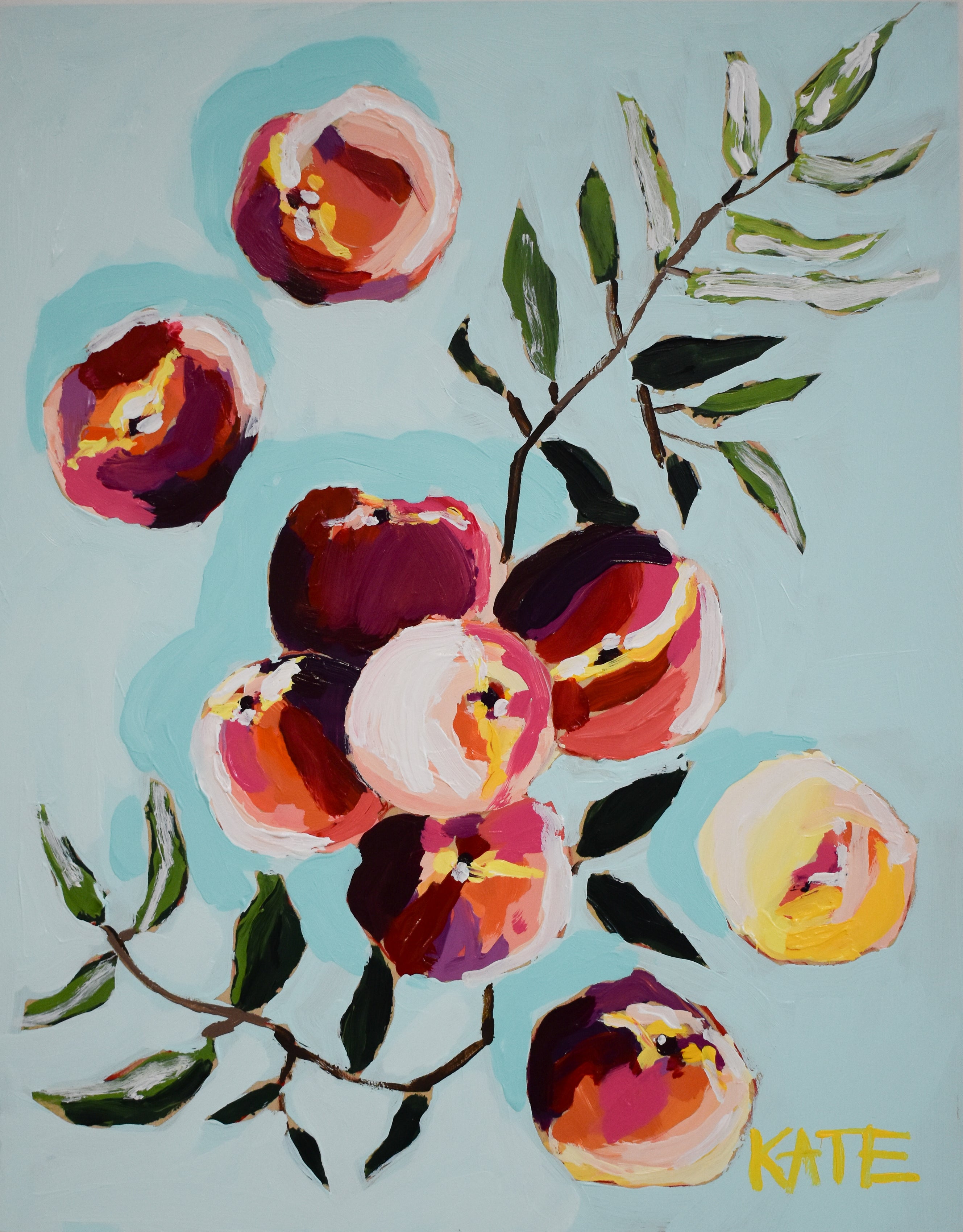 Peaches for Cezanne 11x14